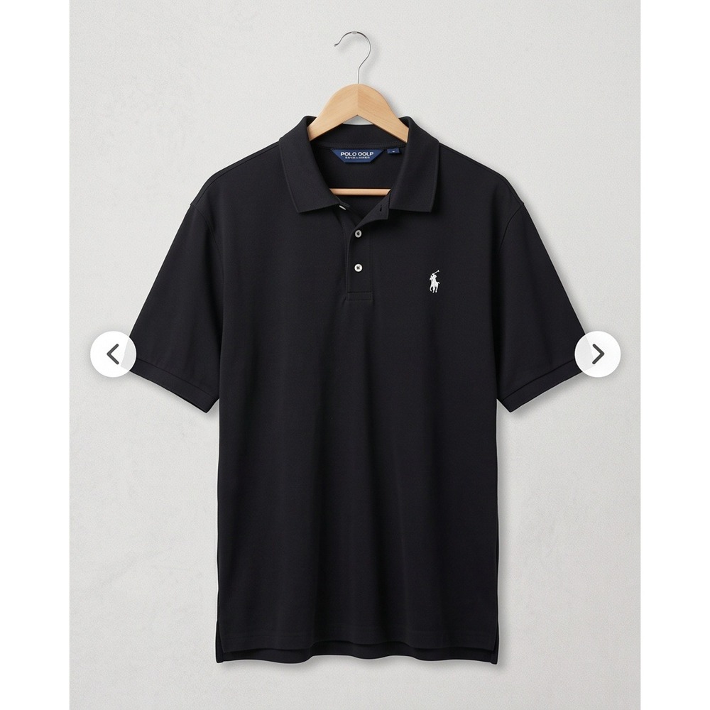 Polo Golf Ralph Lauren Mens XXL Black Pima Cotton Polo Shirt Vintage Y2K